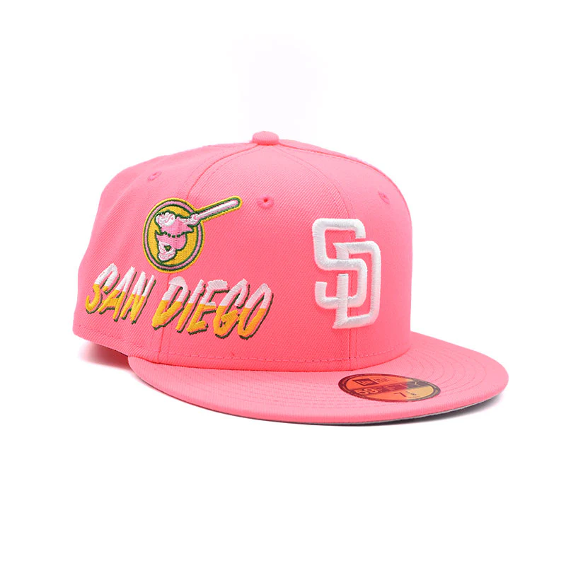 SAN DIEGO PINK FITTED CAP