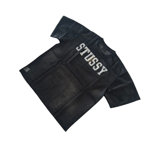 STUSSY BLACK SHIRT LOGO