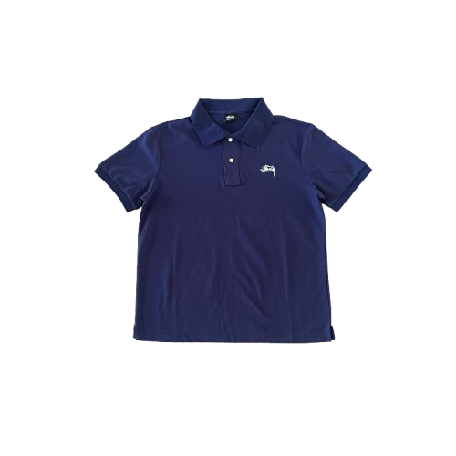 STUSSY POLO BLUE