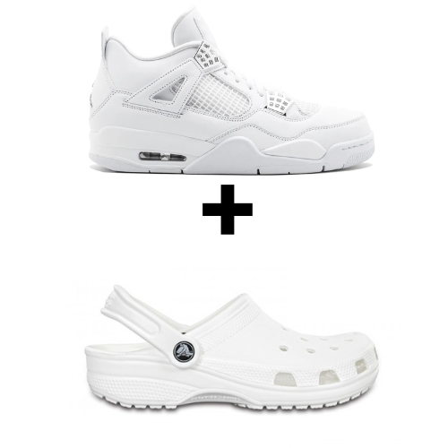 WHITE J4S + WHITE CROCS BUNDLE