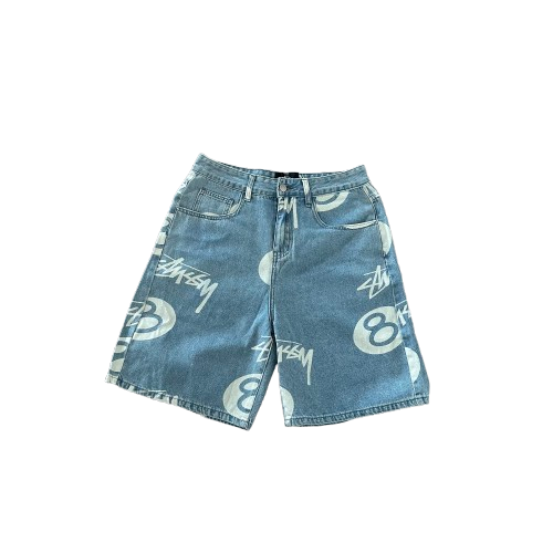 STUSSY BLUE SHORT JEANS
