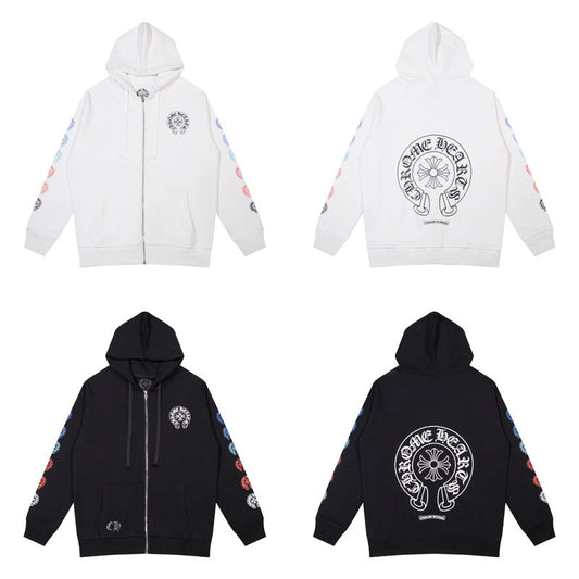 CHROME HEARTS HORSESHOE SLEEVES ZIPUP
