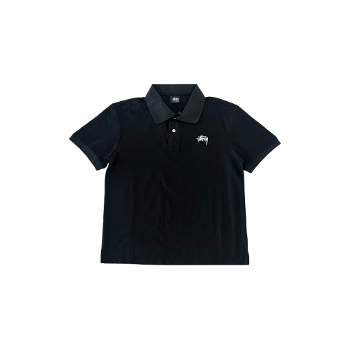 STUSSY POLO BLACK