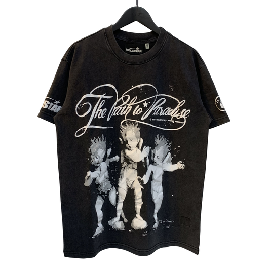 HELLSTAR P2P CURSIVE BLACK SHIRT