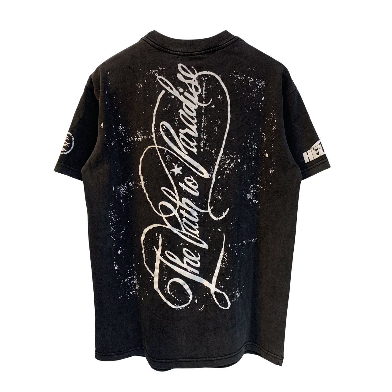 HELLSTAR P2P CURSIVE BLACK SHIRT