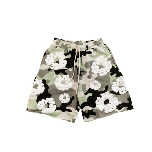 DENIM TEARS CAMO KHAKI SHORTS
