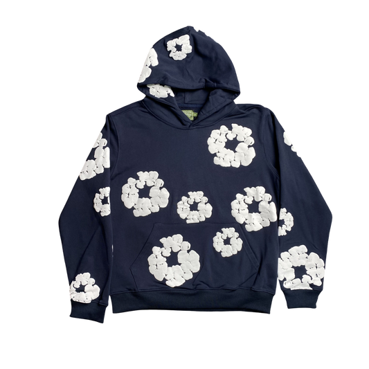 DENIM TEARS NAVY BLUE HOODIE