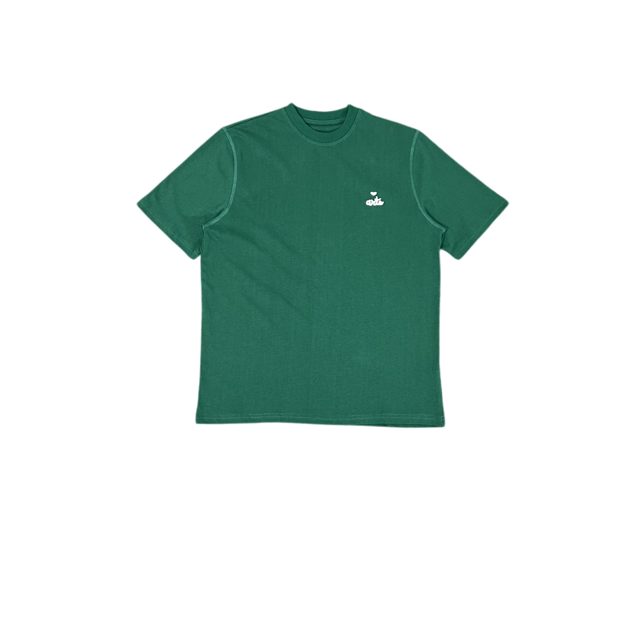 ARTE WHITE MINIMALISTIC SHIRT GREEN