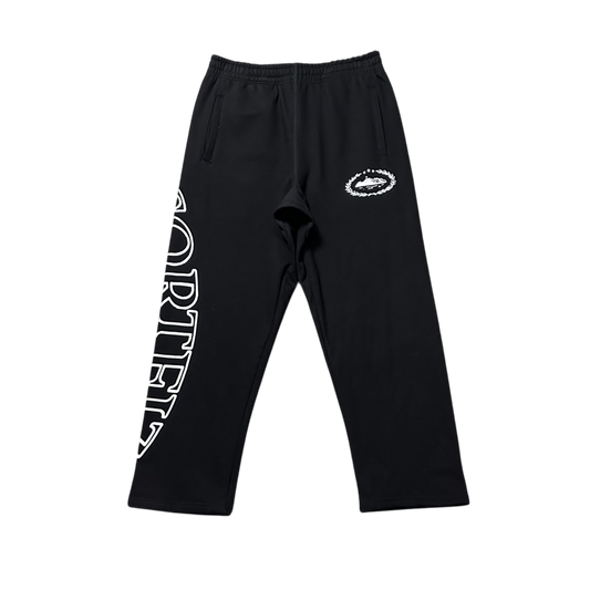 CORTEIZ BLACK LOGO PANTS