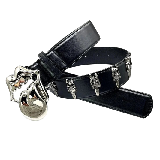 CHROME HEARTS x ROLLING STONES DAGGER BELT