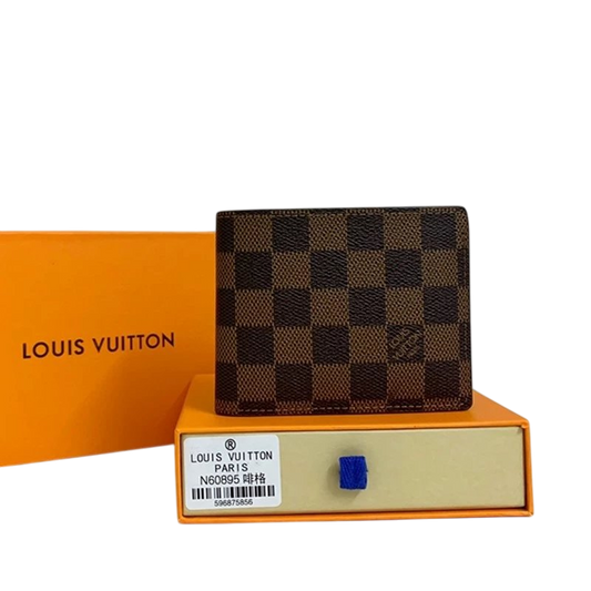 LV CLASSIC BROWN CHECK WALLET