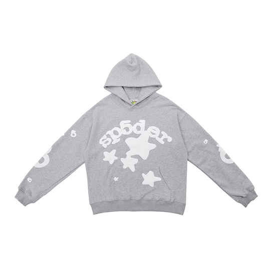 SP5DER GRAY HOODIE