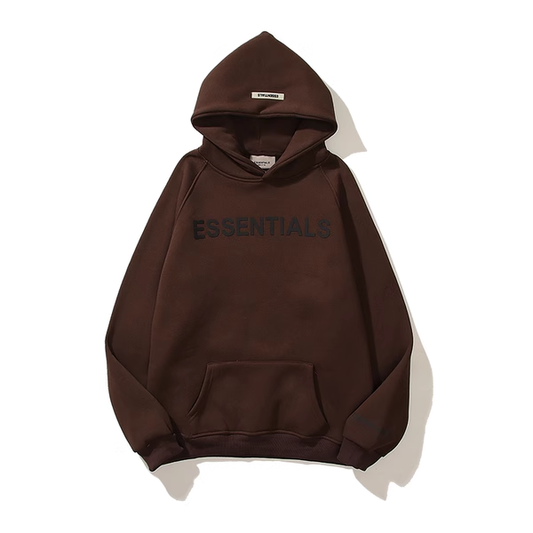 ESSENTIALS BROWN HOODIE