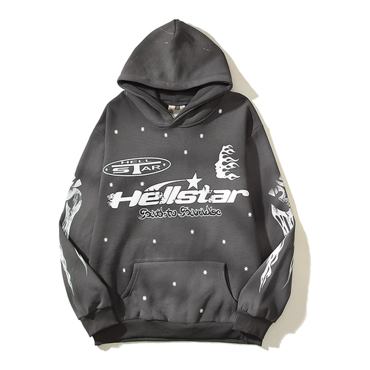 HELLSTAR GRAY HOODIE