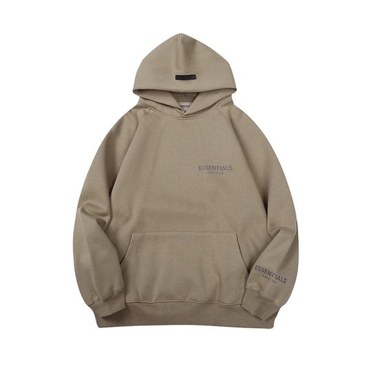 ESSENTIALS MINIMALISTIC KHAKI HOODIE
