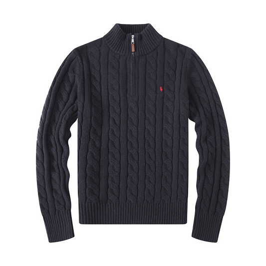 RALPH LAUREN EMBROIDERED SWEATER BLACK