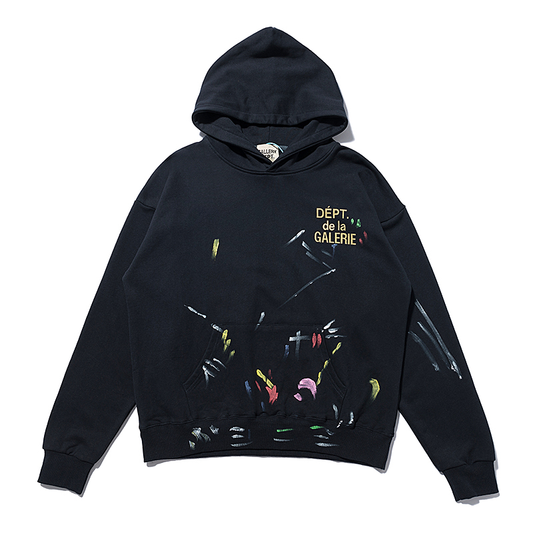 GALLERY DEPT SPLASH HOODIE BLACK