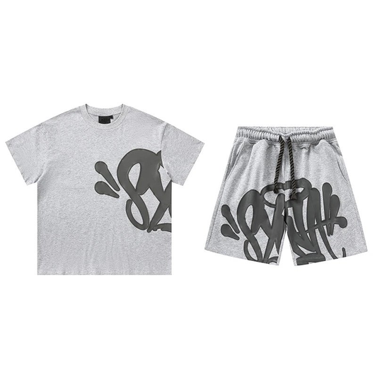 SYNA SHORT N SHIRT SET GRAY