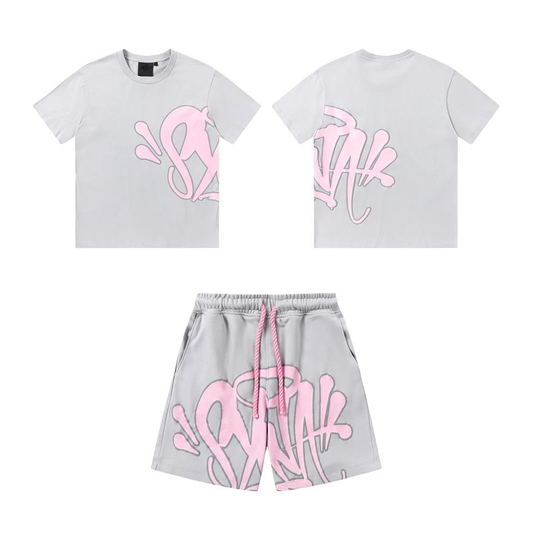 SYNA SHIRT AND SHORT SET LIGHT GRAY