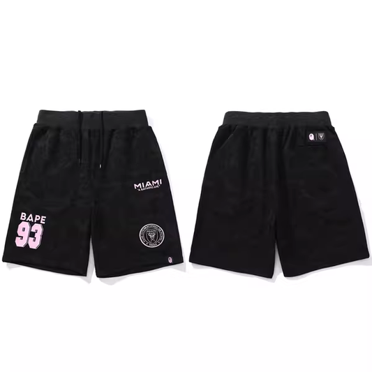 INTER MIAMI X BAPE BLACK SHORTS