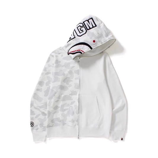 BAPE SPELL WHITE ZIP