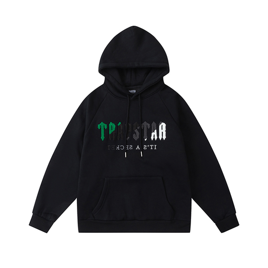TRAPSTAR BLACK HOODIE G/B/W/G
