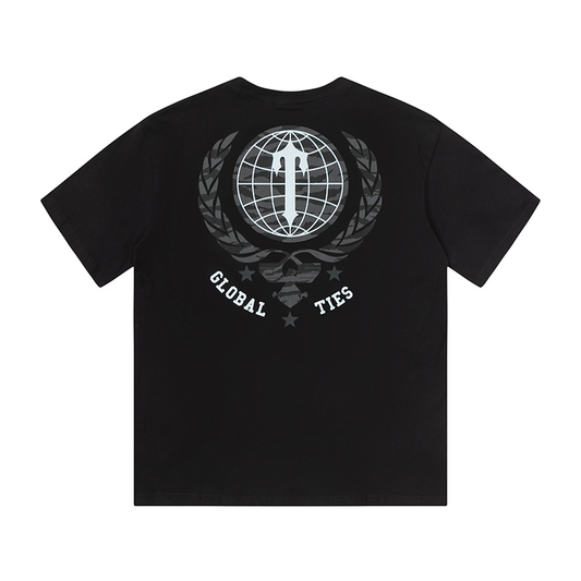 TRAPSTAR GLOBAL TIES SHIRT BLACK