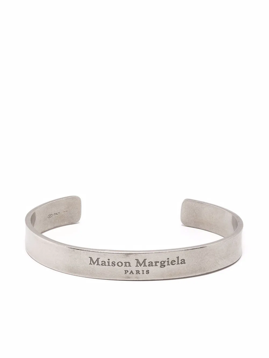 MAISON MARGIELA ENGRAVED CUFF BRACELET FROSTED