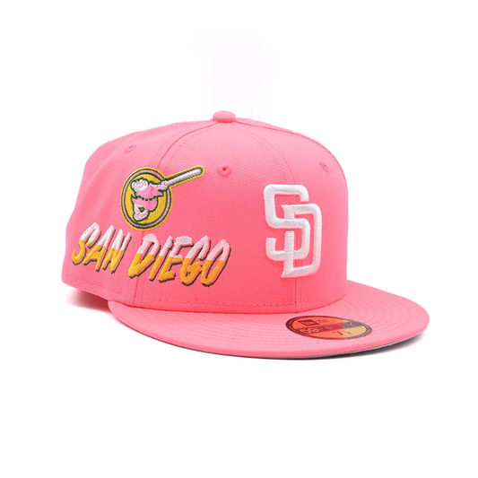 SAN DIEGO PINK FITTED CAP