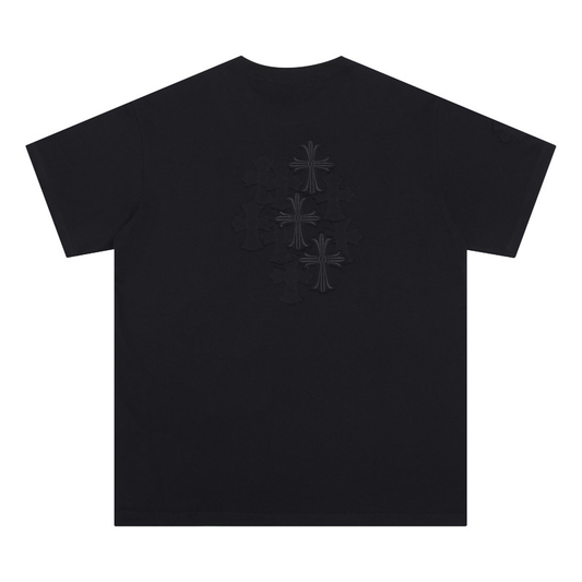 CHROMEHEARTS BLACK MONOCROSS SHIRT