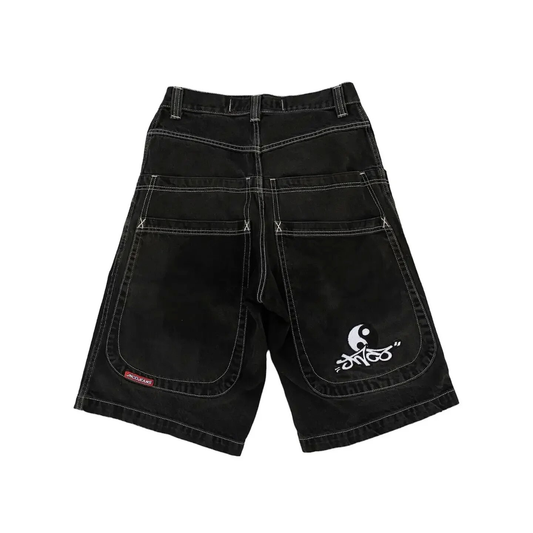 JNCO YINYANG JORTS