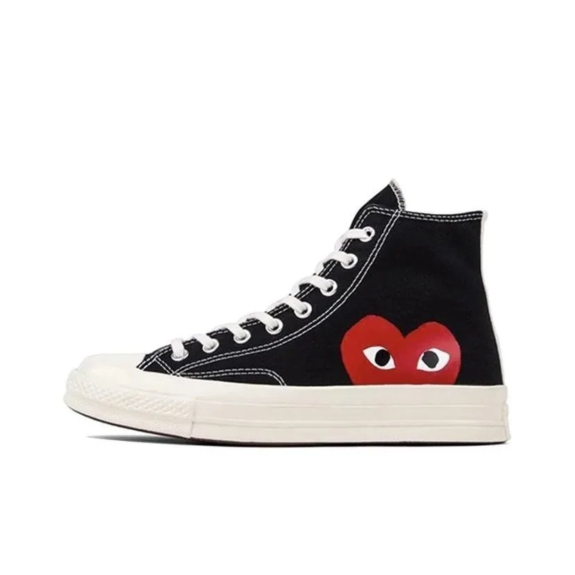 CDG X CONVERSE HIGHTOPS BLACK