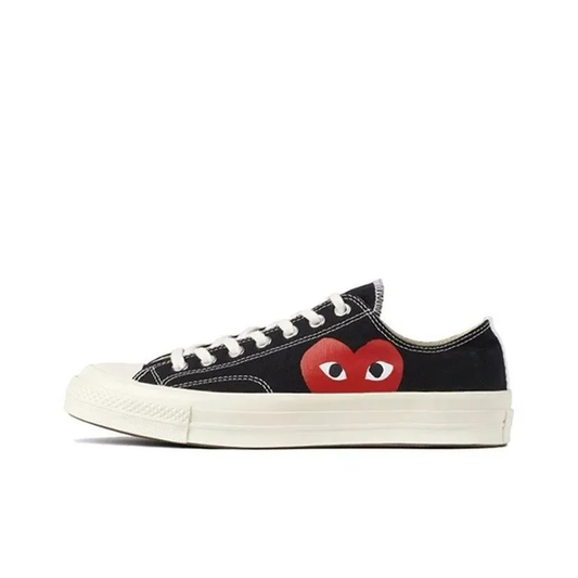CDG X CONVERSE LOWTOPS BLACK