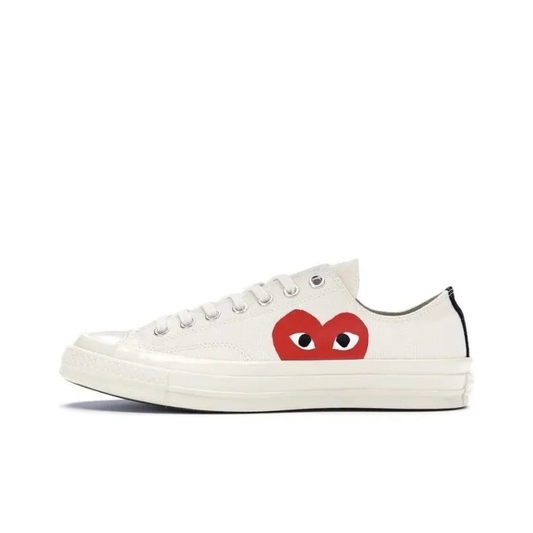 CDG X CONVERSE LOWTOPS BEIGE