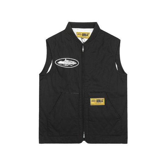 CORTEIZ BLACK ZIPVEST